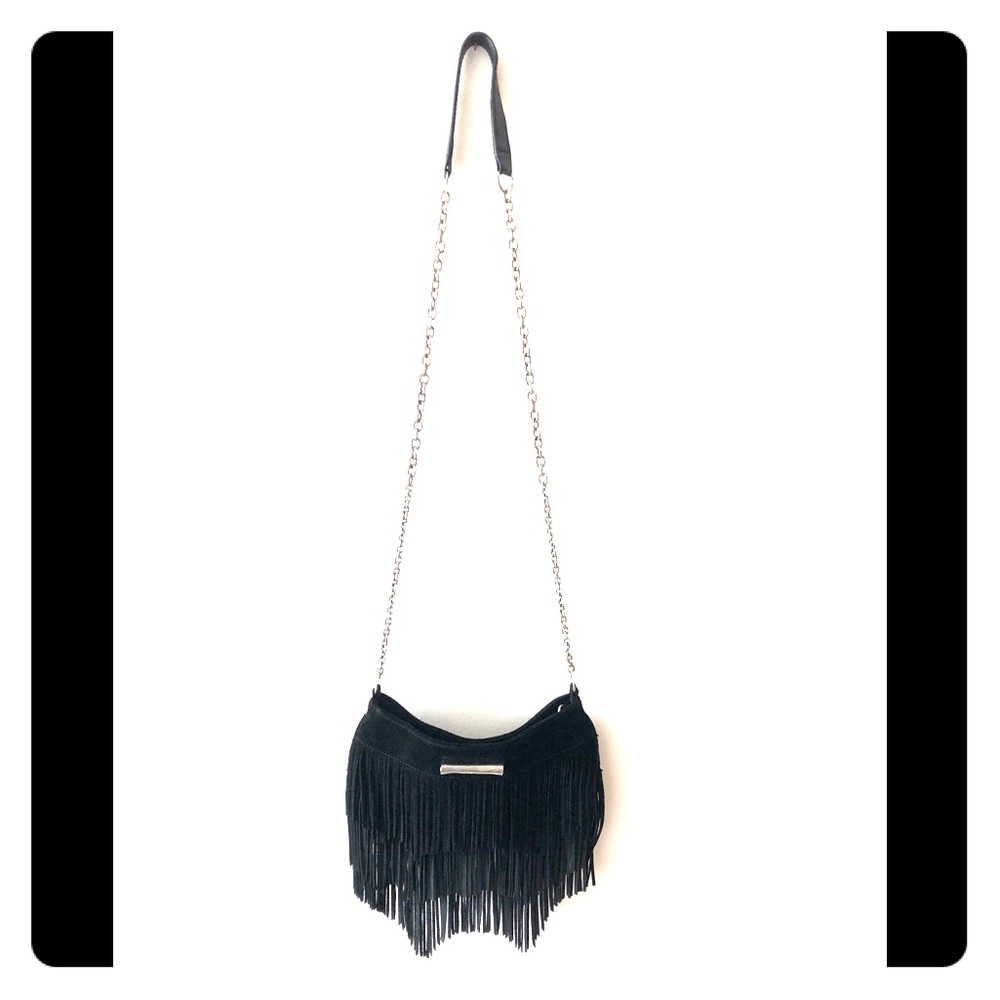 Une de 50 cross body suede bag